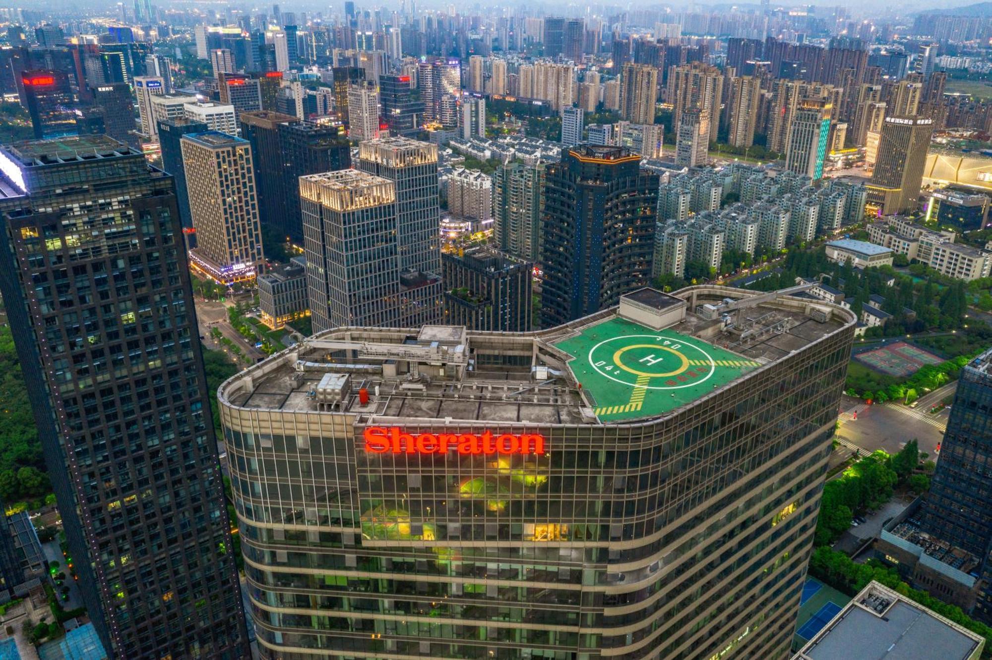 Sheraton Grand Hangzhou Binjiang Hotel Dış mekan fotoğraf